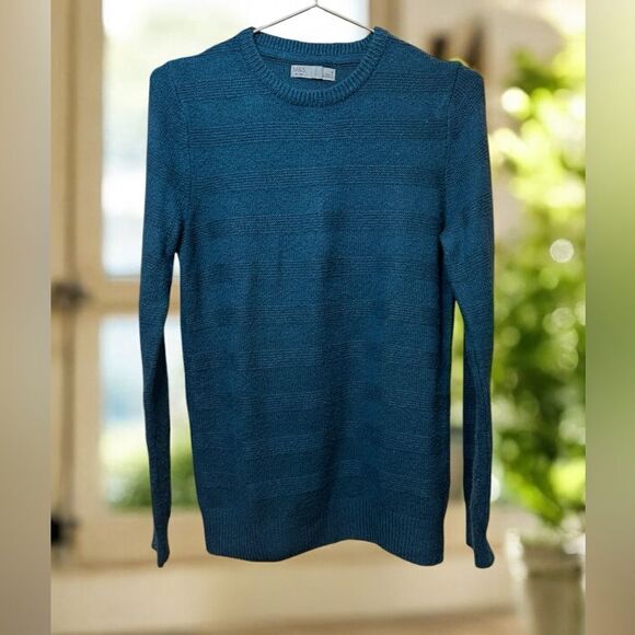 🔥 M&S EST 1884 KNIT Crew Neck Sweater Jumper Size S - Picture 6 of 11